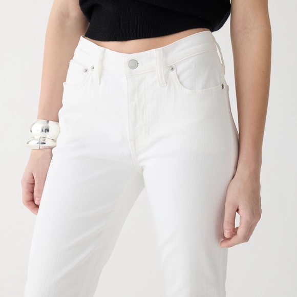 New JCREW Size 27 T Tall 27T 9" Vintage Slim-Straight Jean White Wash $128 BF520 - Picture 3 of 6